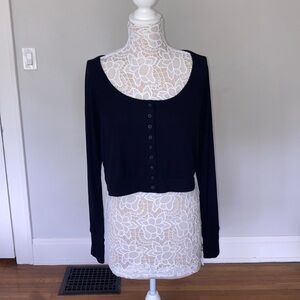 Old Navy Go-Dry Ultralite cropped button up XL